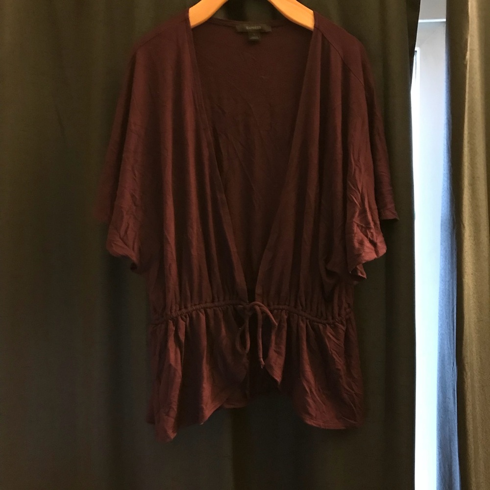 Express Plum Shrug